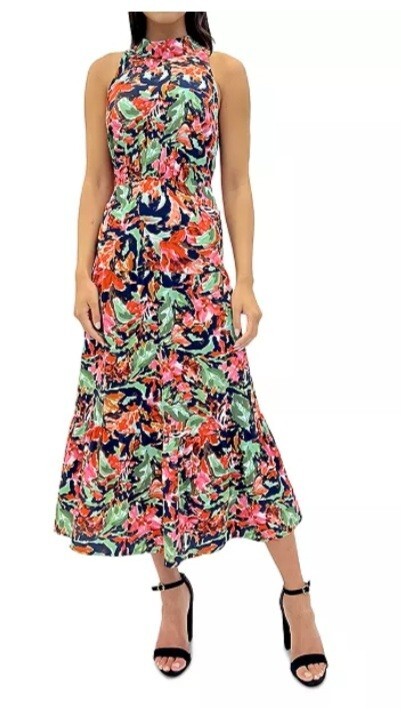 cloth & stone halter mini dress Six Stories Halter-neck Satin Mini Dress