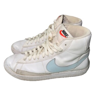 Nike Blazer Mid '77 Light Blue Leather Sneaker 6.5Y/Women s 8