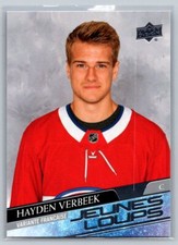 2020  Upper Deck #714 Hayden Verbeek Young Guns French