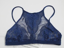 NWT Victoria's Secret Body by Victoria Blue High-neck Unlined Bralette S 