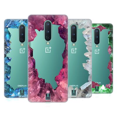 HEAD CASE DESIGNS CRYSTAL FRAME PRINTS SOFT GEL CASE FOR GOOGLE ONEPLUS PHONES
