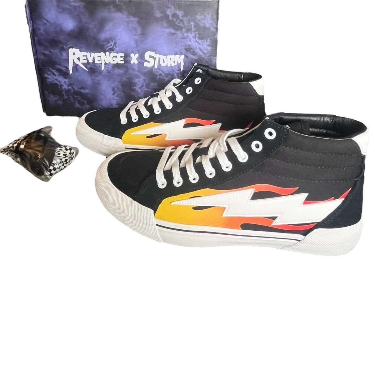 NEW Revenge x Storm Vol 2 HIGH TOP SNEAKERS Flame Men\'s 9 Women\'s 10.5 Boxed 20240613_162230-Photoroom.jpg?  main image 3