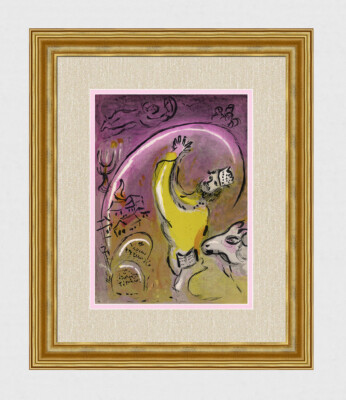 Great Marc Chagall Original 1956 Religious Lithograph M. 131