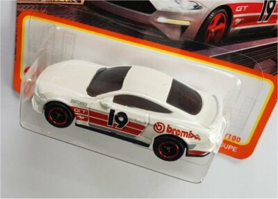 2021 Matchbox `19 Ford Mustang Coupe in 1/64 # GXN00 MBX 2019 GT Brembo