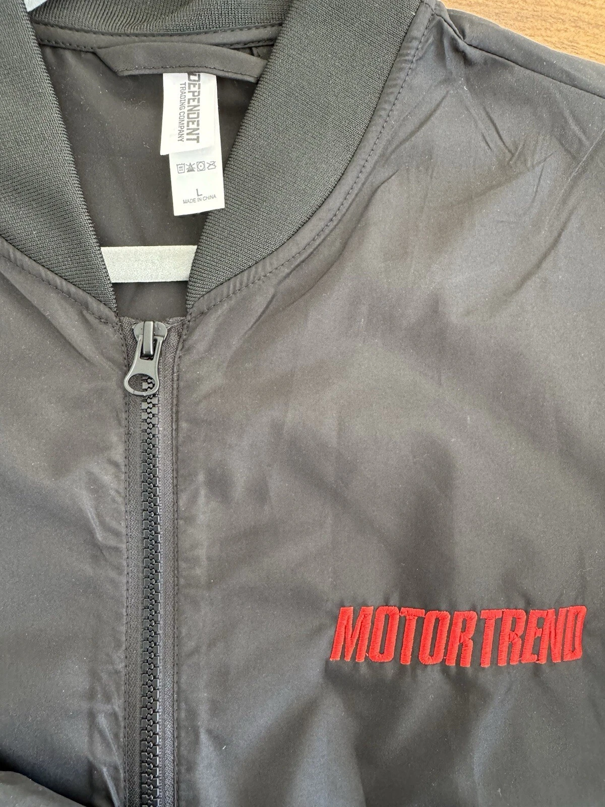 MOTORTREND Large Independent Trading Co. Black Light Men's Windbreaker Jacket