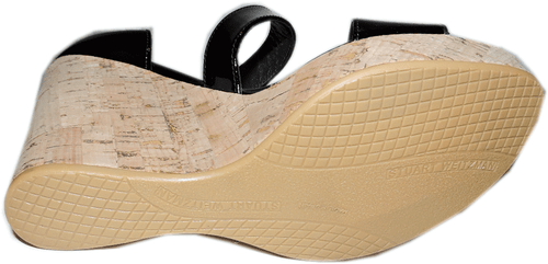 $435 Stuart Weitzman Oneliner Cork Wedge Sandal Slingback Cork Espadrille 9.5 - Picture 9 of 9