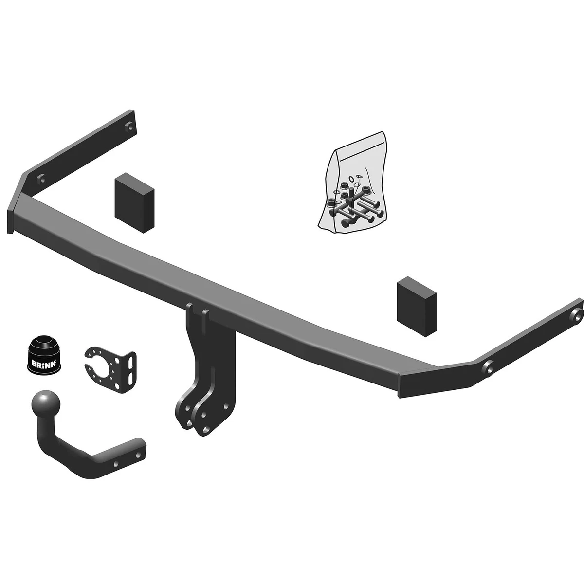 Brink Towbar for Ford Fiesta VII Hatchback 2017 2023 Swan Neck