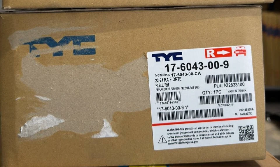 Luz intermitente lado derecho Kia Forte 2022-2024 nueva TYC/KI2833100/92306M7500 Foto 4 de 4