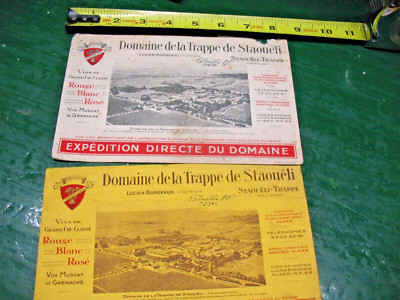 ALGERIA  DOMAINE DE LA TRAPPE DE STAOUELI VINS DE GRAND CRU CLASSE ADVT.