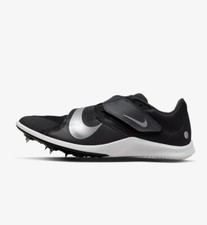 Mens 9 Nike Zoom Rival Jump Black White Spikes Track Shoes DR2756-001 No Spikes