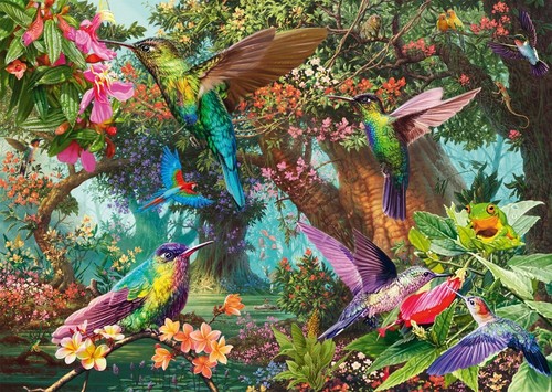 New Schmidt Jigsaw Puzzle 1000 Pieces 58869 Hummingbird - Picture 2 of 2