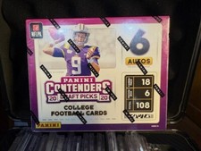 2020 Football Hobby Box Panini Contenders Draft Hurts Rookie Love Herbert Burrow