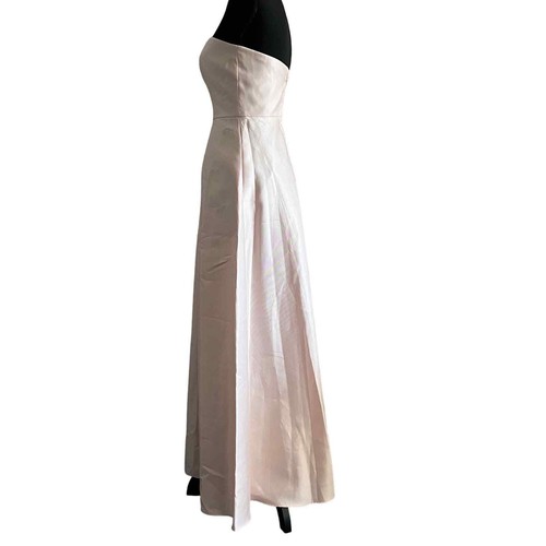 Alfred Sung Dress Size 2 Twill Sweetheart Neck Blush D755S - Picture 4 of 16