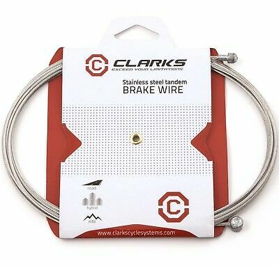 Silver/Red 305 cm Clarks Tandem Rear Brake Cable Silver/Red 305 cm Clarks Tandem Rear Brake Cable