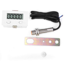 Magnetic Induction Counter,Digital Electronic Punch Counter,Metal Sensor, 5-Digi