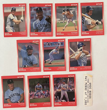 1988 STAR SET, WADE BOGGS COMPLETE SET 10 CARDS, PLATINUM */1000 121825