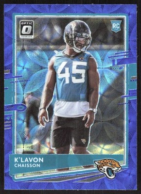 376L 2020 Donruss Optic #117 K'Lavon Chaisson Blue Scope