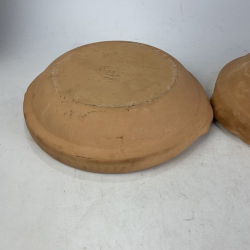 Pair of Grespots Digoin France Round Baking Dish Terracotta Pie Quiche Tart 6.5” - Picture 10 of 12
