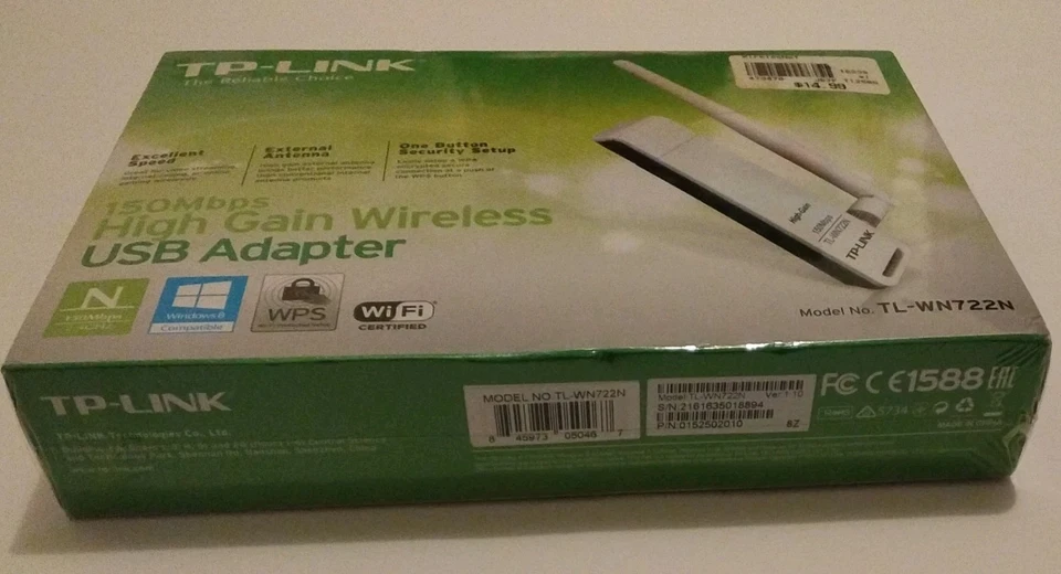 TP-Link TL-WN722N 150Mbps High Gain Wireless USB 2.0 Wi-Fi Adapter - Image 3 of 4