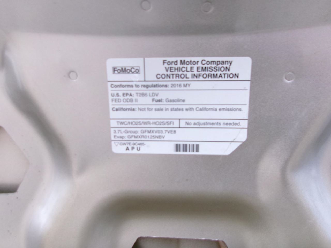 Passenger Rear Suspension 2.0L VIN 9 8th Digit Turbo AWD Fits 13-16 MKZ 2016216