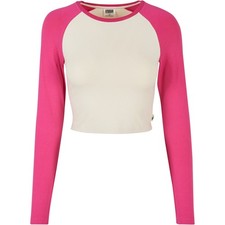 Urban Classics Ladies - Organic Retro Baseball Longsleeve