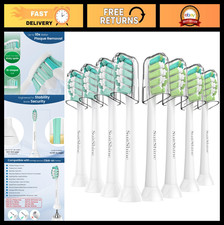 Replacement Toothbrush Heads for Sonicare  More - 8 Pack, Click-On, White
