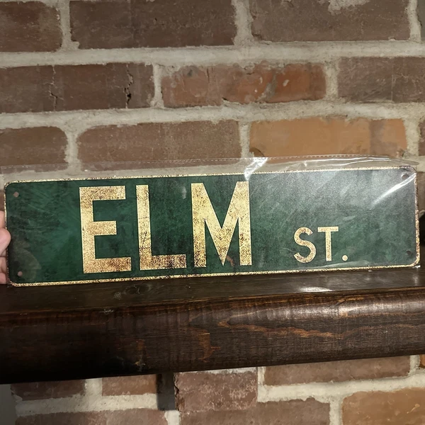 Elm Street Sign – Horror Movie Gifts and Collectibles, 16x4" 16x4Inch, Green
