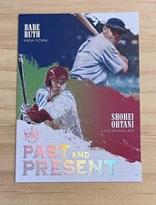2018 Panini Diamond Kings Babe Ruth Shohei Ohtani Past and Present Rookie RC