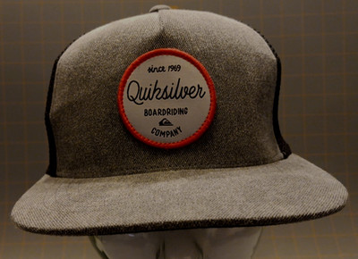 NWOT 2017 Adj Snapback Quiksilver Boarding Patch Meshback Hat Cap NEW