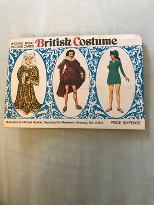 Vintage  BRITISH COSTUME  Complete Set of Tea Cards