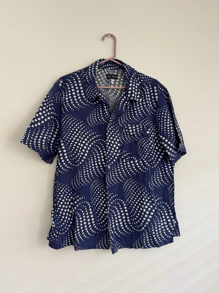 Armani Jeans Linen Casual Button-Down Shirts for Men for sale | eBay