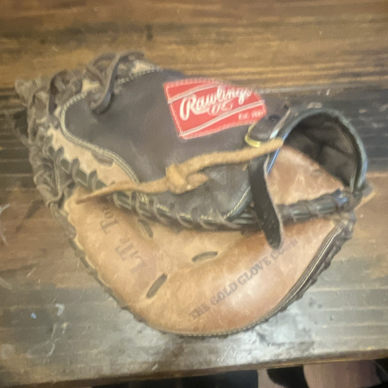 Rawlings Catcher’s Mitt 31 Left-Hand Leather Brown/Black Baseball Glove