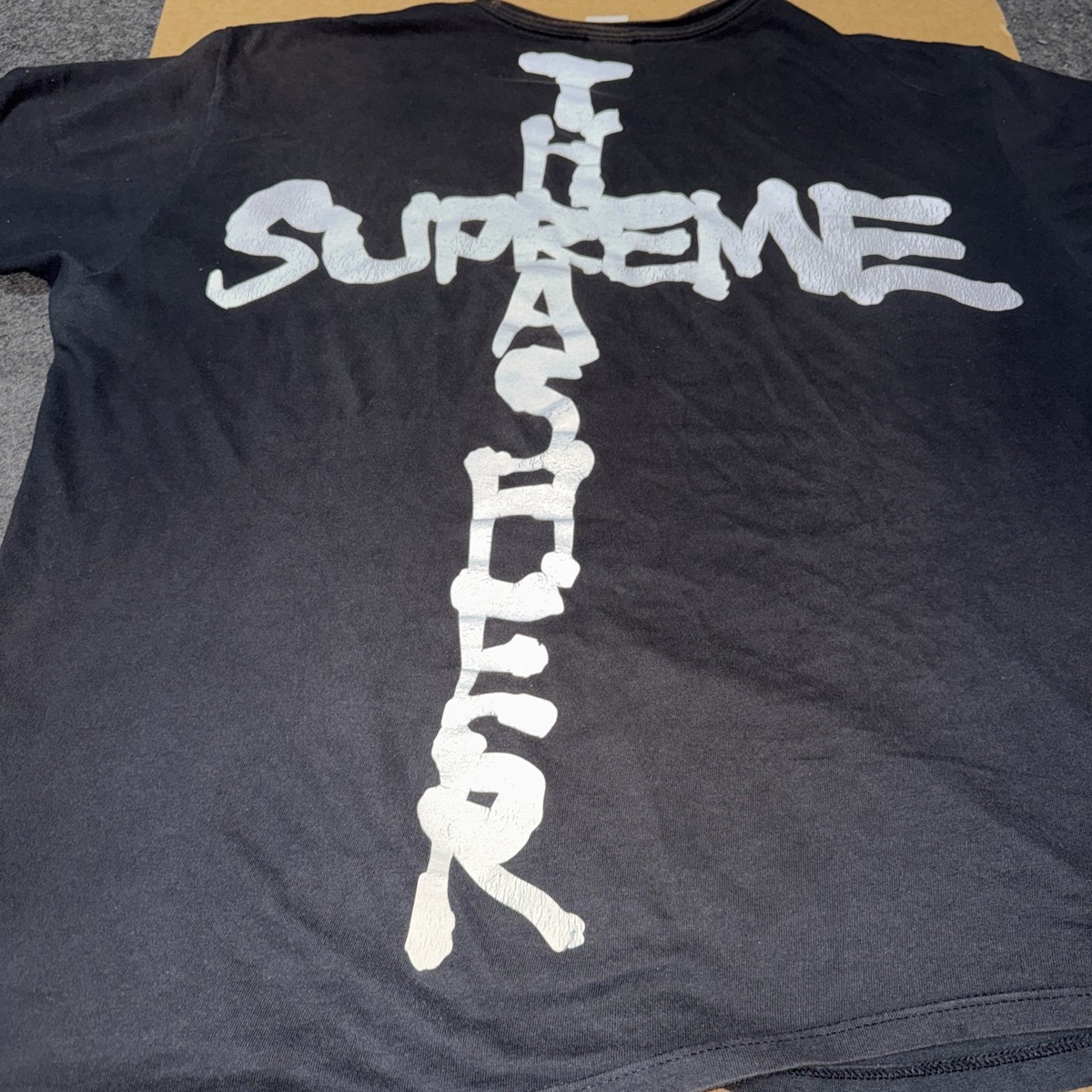 Supreme Thrasher Cross Tee Black Size XL VERY PREOWNED | eBay