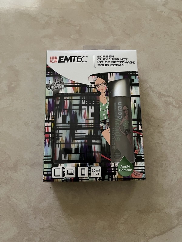 Emtec Ep01 Fashion Prints Mobile Cleaning Kit Apple Scent