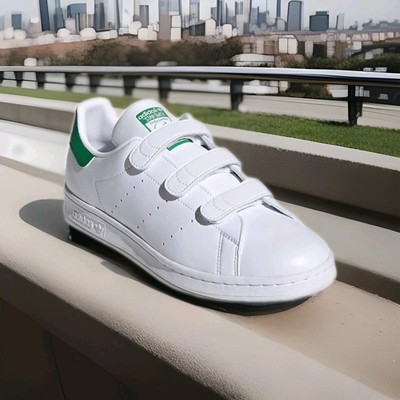 NEU Adidas Originals Stan Smith CF Sneaker Gr. 35,5  Weiß Grün FX5509