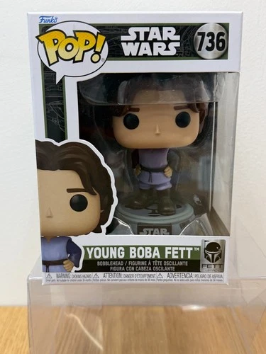 Funko Pop! Vinyl: Star Wars - Young Boba Fett #736 + FREE POP PROTECTOR
