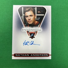 NATHAN ANDERSON AUTOGRAPH CARD MACO7 SGT KEMPER STAR TREK ENTERPRISE SEASON 3