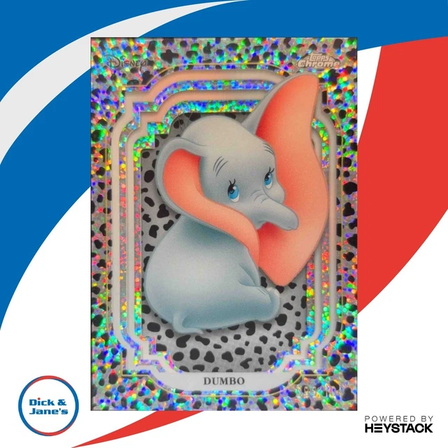 2024 Topps Chrome Sapphire Disney Dumbo /101 Elephant Refractor #14
