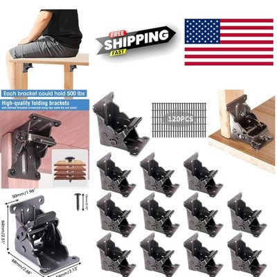 Corrosion Resistant Locking Hinges 12 Pack for Heavy Duty Folding Tables