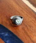 Vintage Sterling Silver & Abalone Mexican Old-pawn Ring Signed/Stamped (sz. 6)