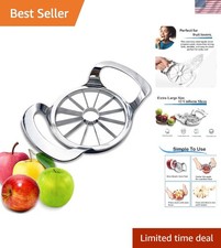 Apple Slicer and Corer - 12 Blade Extra Large, Stainless Steel Apple Cutter -...