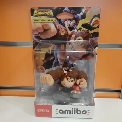 NINTENDO Amiibo Donkey Kong Bananza: Donkey Kong and Pauline NUOVO SIGILLATO