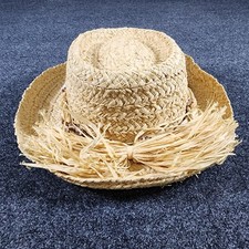 The Scala Collection Women Straw Hat Beige Natural Fiber Garden Farm Beach