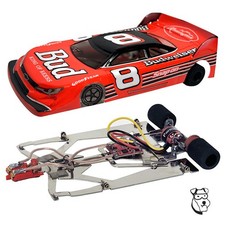 383D - 1/24 GEMINI Brushless RTR Slot Car 3000Kv PARMA Motor - Budweiser 8