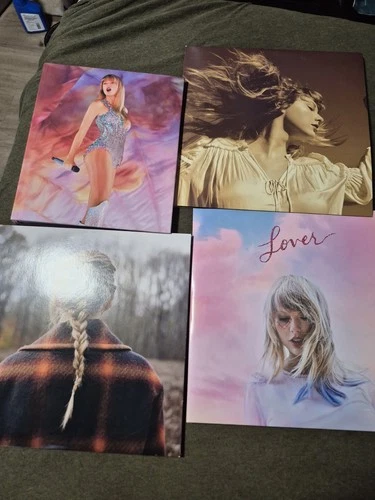 Taylor Swift Used Vinyl Record Lot and eras tour book