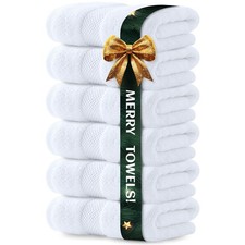 Luxury Hand Towels - Soft Cotton Supper Absorbent Hotel towel 6-Pk 16X30