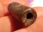 ANCIENT BLUE PRECOLUMBIAN CHAVIN SODALITE TUBE BEAD BOLIVIA PERU 25.5-10.8MM — photo 4