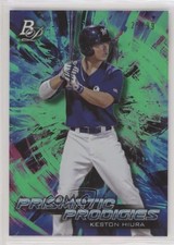 2018 Bowman Platinum Prismatic Prodigies Green 25/99 Keston Hiura #PPP-38 2l4