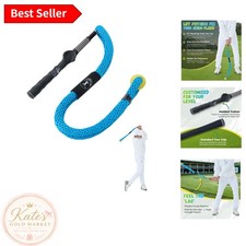 Revolutionary Golf Swing Trainer: Flexible Rope with Safe Foam End for Beginners