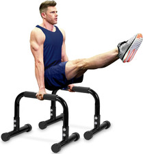 Push up Bar, 12 Inch High Non-Slip Parallettes Bars  Dip Bars with Foam Handles
